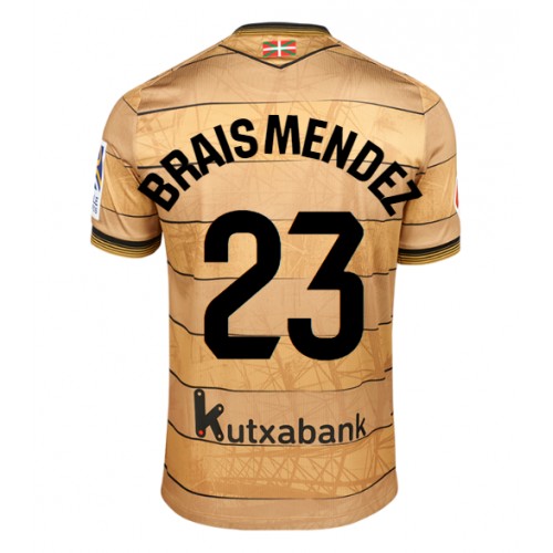 Fotballdrakt Herre Real Sociedad Brais Mendez #23 Bortedrakt 2024-25 Kortermet